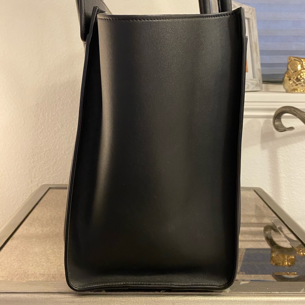 Celine Micro Luggage Handbag smooth calfskin black - Picture 4 of 10